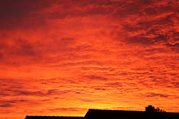 Abendrot &uuml;ber Ellwangen