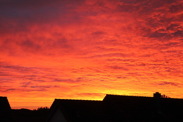 Abendrot &uuml;ber Ellwangen