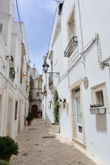 the city view in Locorotondo, Puglia, Italy