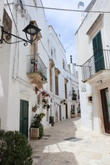 Fototapeta premium the city view in Locorotondo, Puglia, Italy