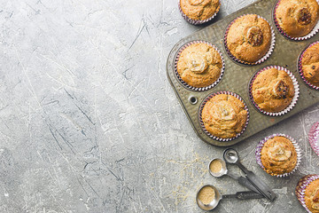 Healthy out banana muffins