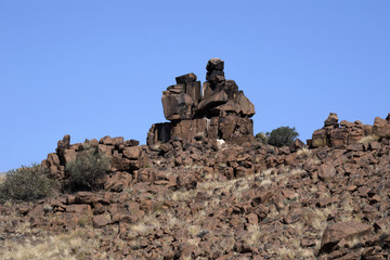 Interesting stones in central Namibia.