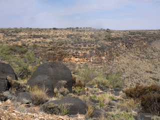 Interesting stones in central Namibia.