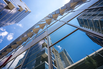 up view of modern office building © THINK b