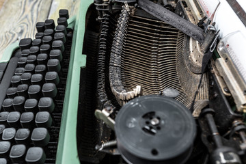 Antique Typewriter. Vintage Typewriter Machine