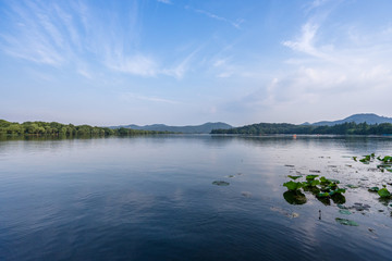 landscape of hangzhou west lake in china