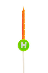 Colorful happy birthday candles