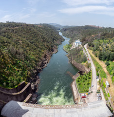 Castelo de Bode Dam in Tomar, Portugal