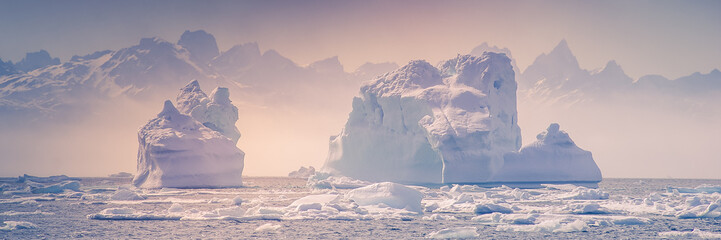 Banner of Iceberg - obrazy, fototapety, plakaty