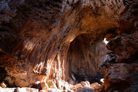 Imi-n-Ifri Natural Bridge in Morroco by the Demnate town.
