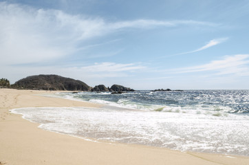 Paisaje en el mar playa Mayto en municipio de Cabo Corrientes en Jalisco México