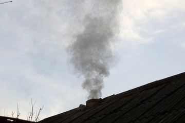 Smoke from the chimney