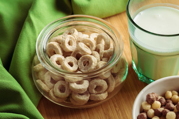 Healthy breakfast on the table