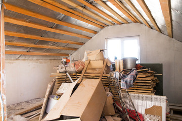 mess in the house while repairing