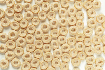 cereals over white background
