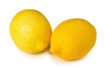 Lemons food citrus on a white background isolation