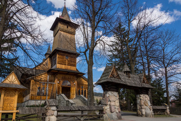 Wooden church in Koscielisko near Zakopane, Malopolska , Poland © Artur Bociarski