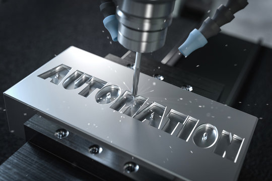 3D-Illustration Automation Metalfräse