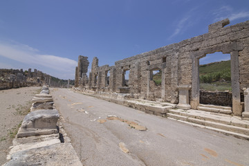 Palaestra & Gymnasium in Perge Ancient City in Antalya, Turkey