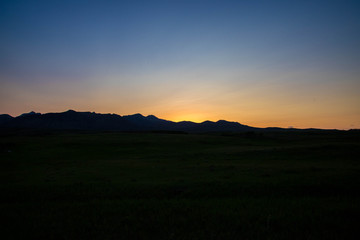 Sunset on the Foothills