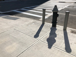 Fire hydrant and street shadows