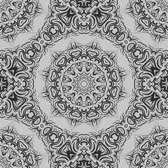 Seamless vector pattern. Geometric floral ornament. For Interior decoration, wallpaper, presentation, fashion design, print