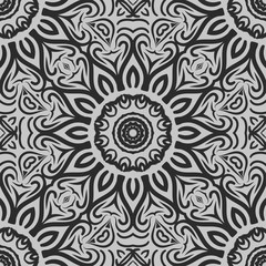 Art deco floral pattern of geometric elements. seamless pattern. Vector illustration. design for printing, presentation, textile industry