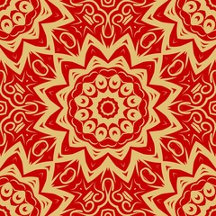 Seamless monochrome color floral pattern. Abstract design. Vector illustration for wallpaper, fabric, print