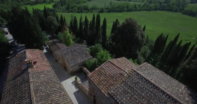 drone footage in tuscany