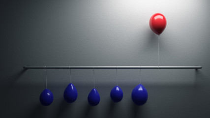 Luftballon sticht aus der Masse heraus © VanHope