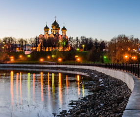 Uspensky Cathedral in Yaroslavl. A popular tourist attraction in the city center, Yaroslavl city, Russia