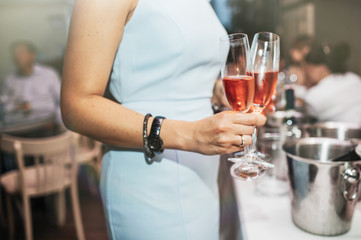 drink party wine on corporate event.