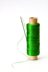 Old green thread.