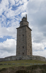 Fototapeta na wymiar Roman built tower of hercules