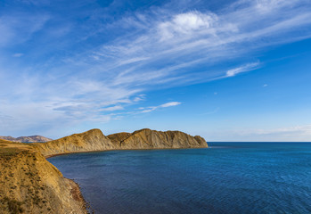 Fototapeta na wymiar Cape Chameleon, Koktebel Bay, Black Sea, Crimea