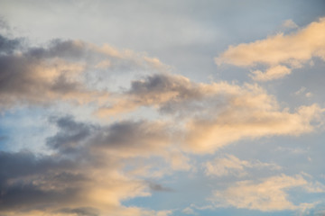 Fototapeta premium evening clouds background