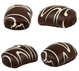 Cookies isolated on white background with clipping path