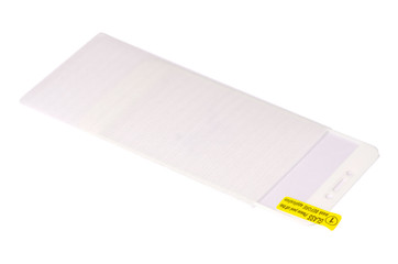 Protective glass for mobile phone smartphone on white background isolation