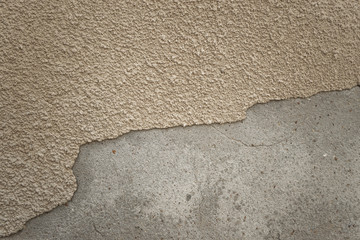 concrete and crushed stone wall texture.Old wal