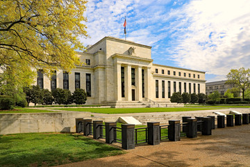 The Federal Reserve Building in Washington, DC.