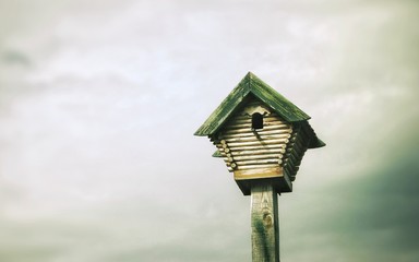 Litle old birdhouse