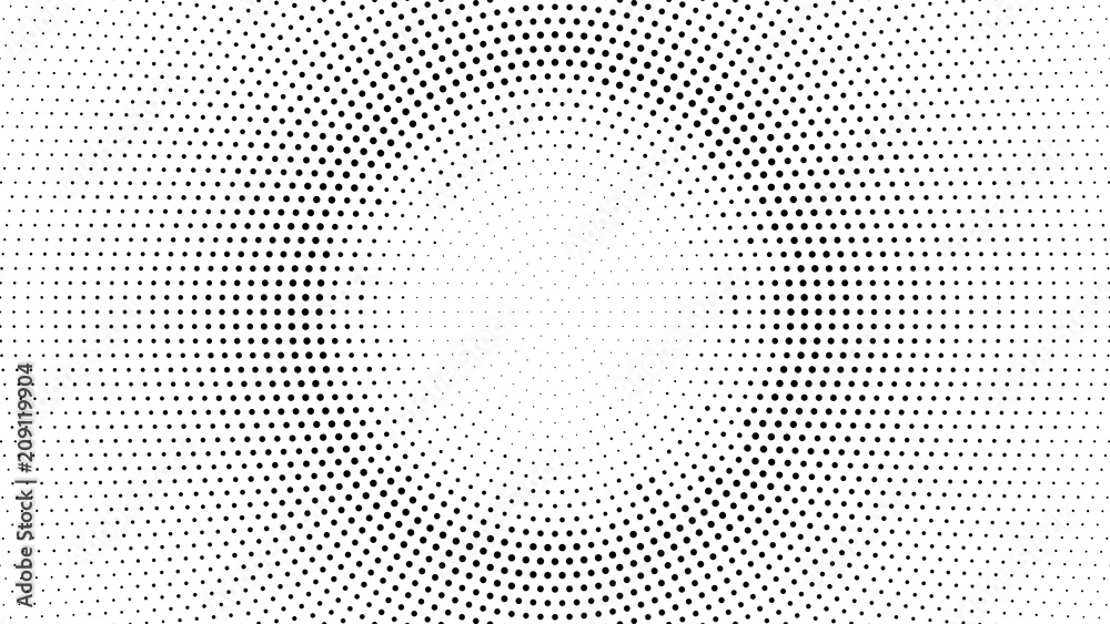 Wall mural halftone dotted background. halftone effect vector pattern. circle dots isolated on the white backgr