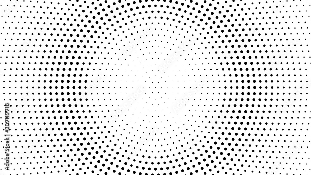 Wall mural halftone dotted background. halftone effect vector pattern. circle dots isolated on the white backgr