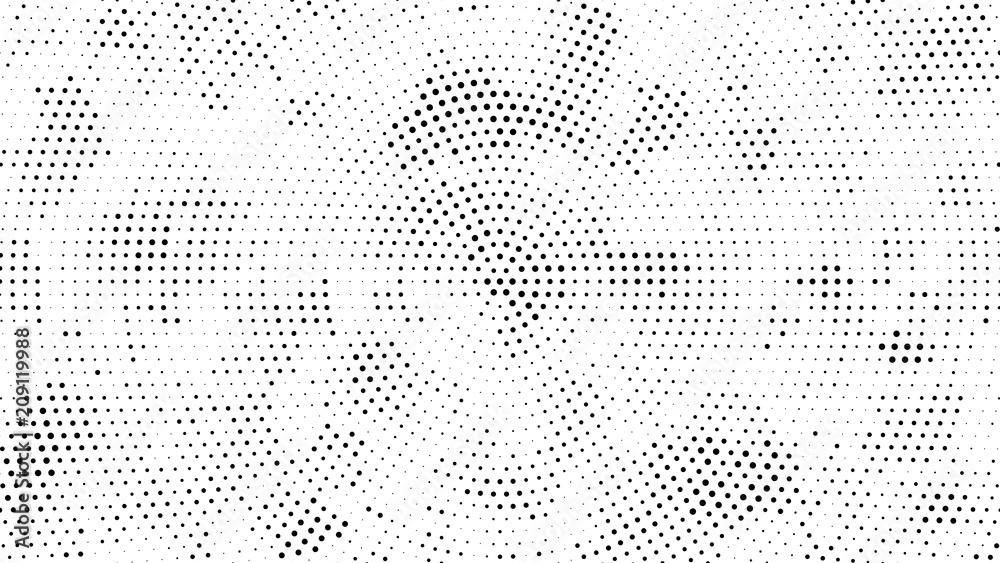 Wall mural halftone dotted background. halftone effect vector pattern. circle dots isolated on the white backgr