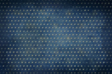 Gold celestial stars background with dark vignette, painted space background