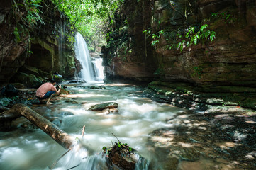 Tropical waterfall
