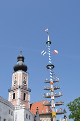 Cham, Kreisstadt, Altstadt, historisch, Kirche, Pfarrkirche, Katholisch, Kirchturm, Jakob, St....
