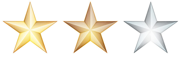 Obraz premium Metal Stars illustration