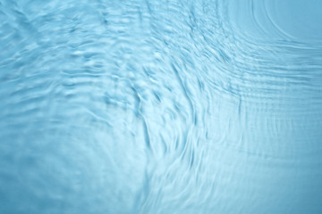Background of blue clear water in motion with waves