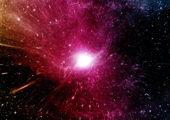 galaxy in a free space